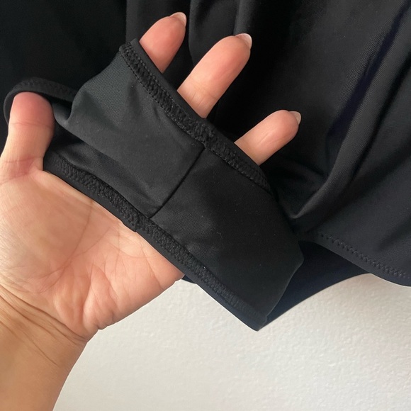 NWT Cupshe Plus Size Black Mesh High Neck One Piece Swimsuit Size 0x Cutout - Picture 5 of 9